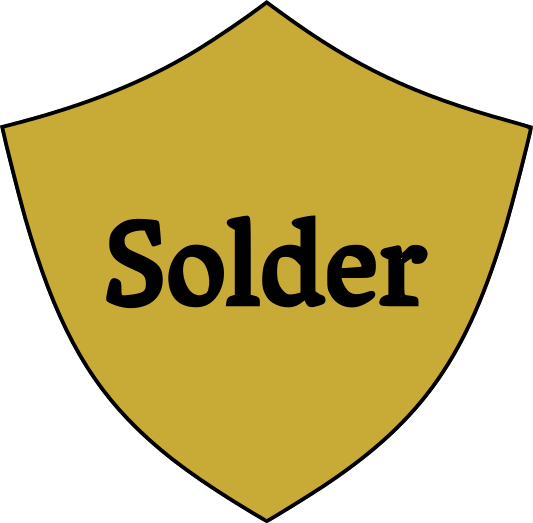 Solder badge