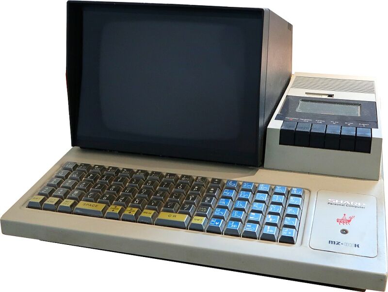 MZ-80K, a Z80A-compatible, 8 bit computer (Wikipedia)